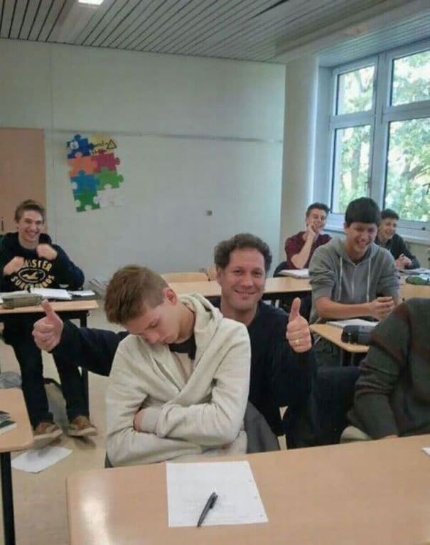 Sleeping Student Awesome Teachers