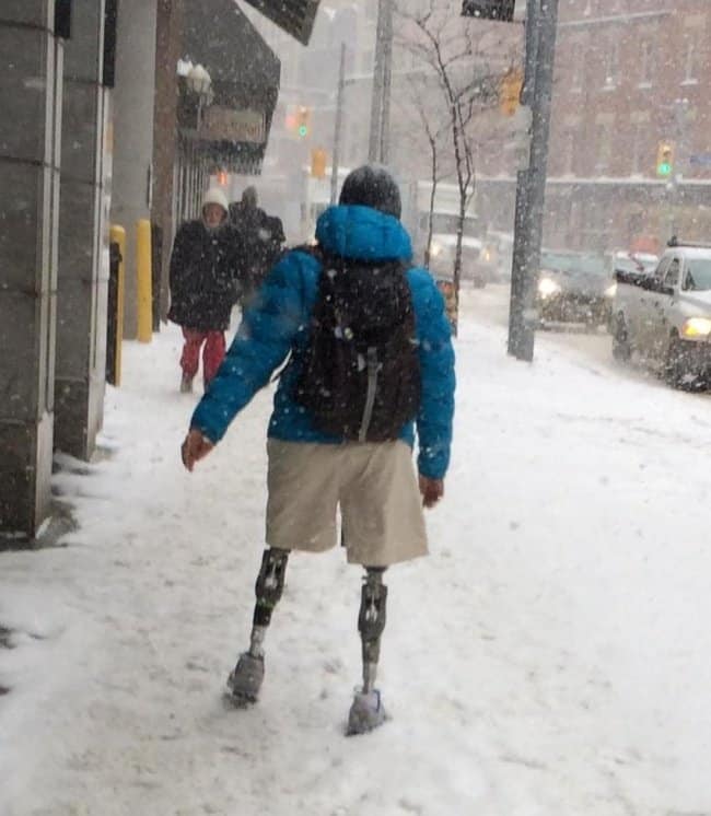 Snow can't stop him Popular photographs