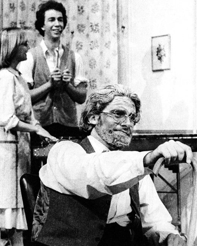 Steve Carell dressed in costume for a play in his final year at Middlesex School. [1980] Young Celebrity