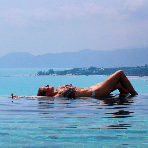 Sun Bath Yoga Girl