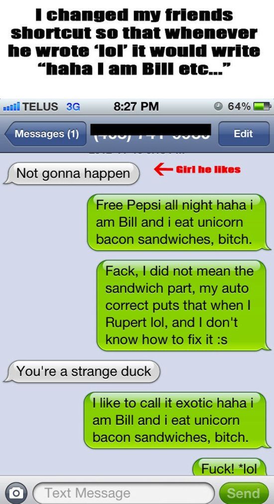 Text Shortcut Pranks 8