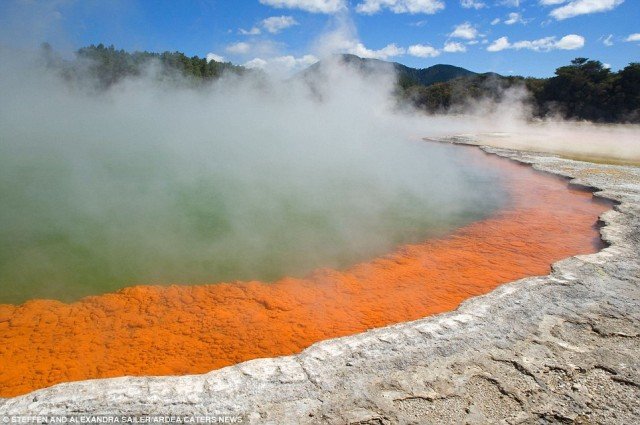 The Champagne Pool Travel Ideas