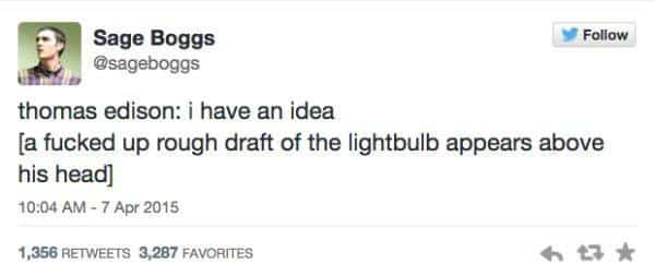 Thomas Edison Funny Tweets