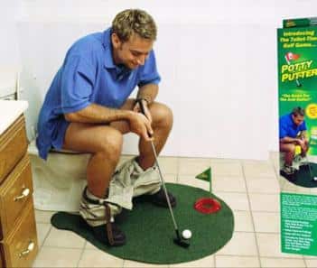 Toilet Putting Green Crazy Gift Ideas