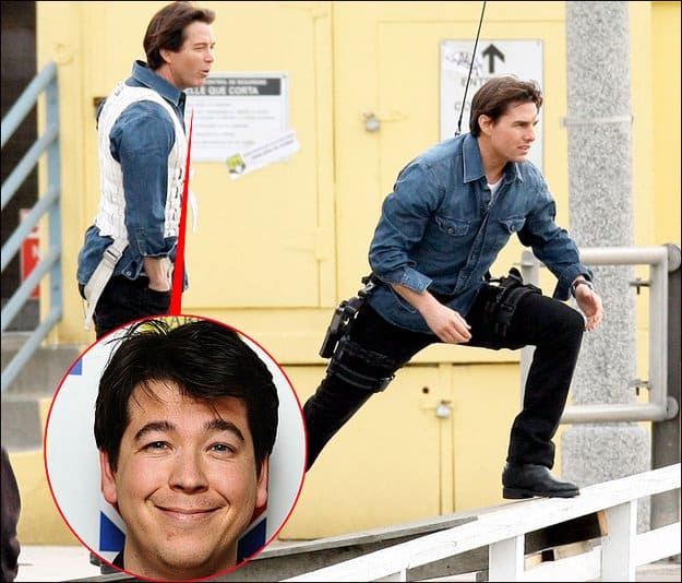 Tom Cruise & Michael McIntyre Celebrities Stunts