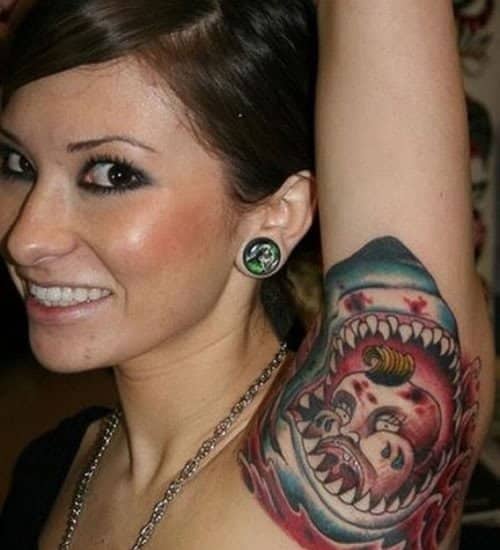 Under arm Tattoo Dumb Girls