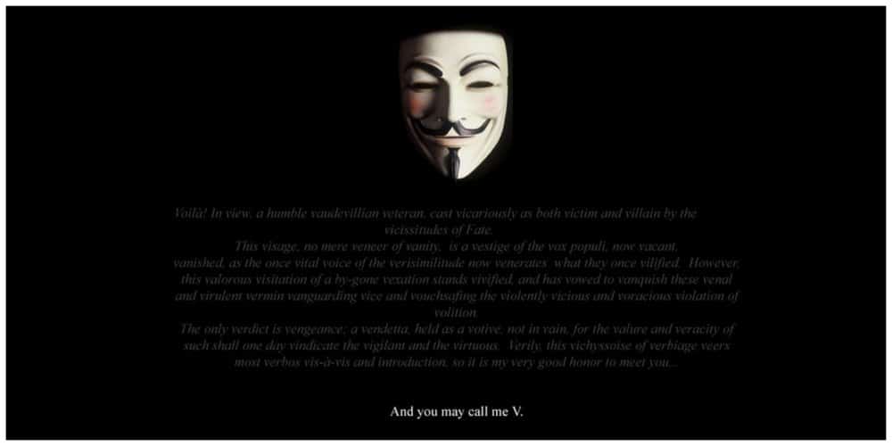 v for vendetta v monologue