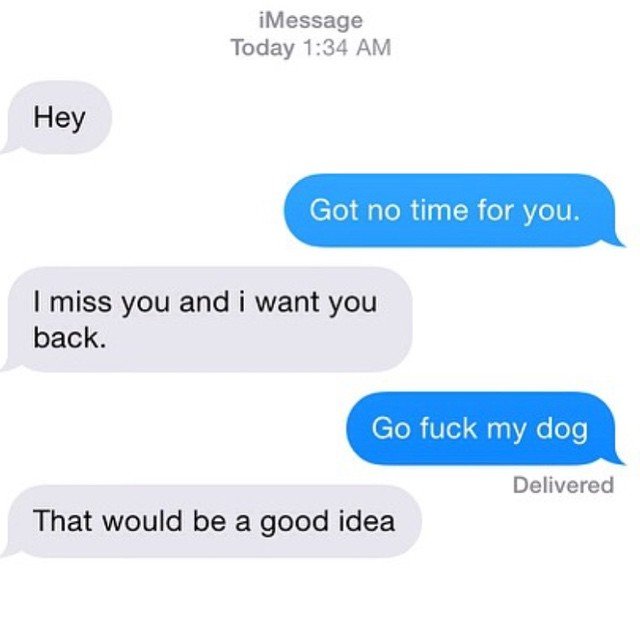 Very weird suggestion Ex Texts