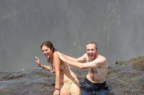 Victoria Falls bordering Zimbabwe and Zambia in Africa 3 Unusual Places