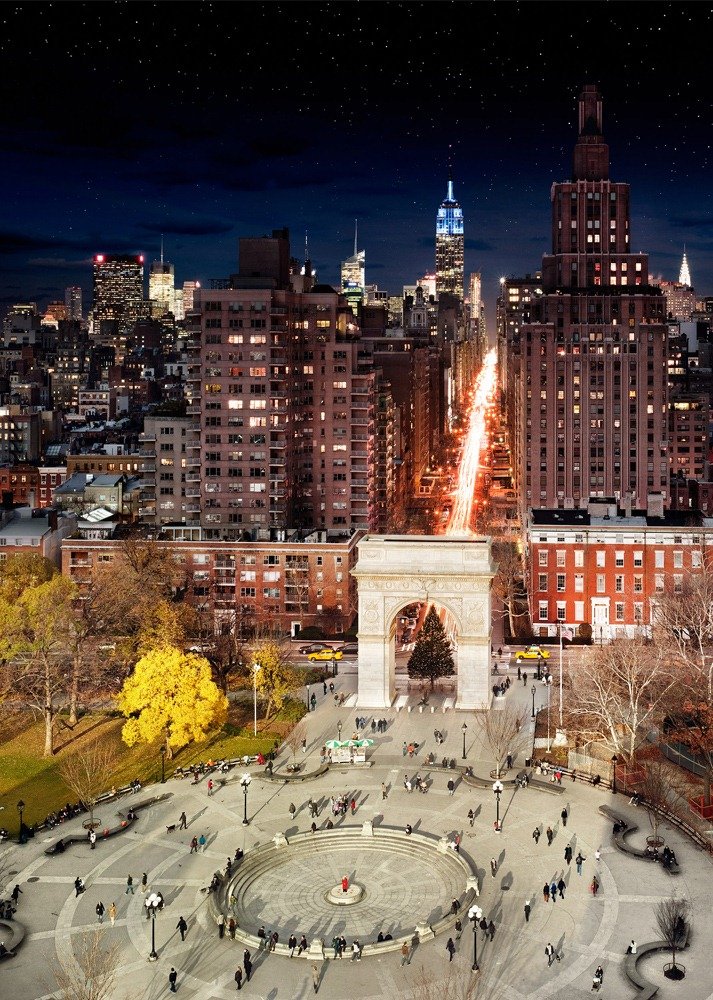 Washington Square Park, NYC Day and Night