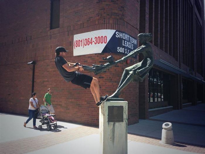 You don't snatch it from a girl Funny Sculptures