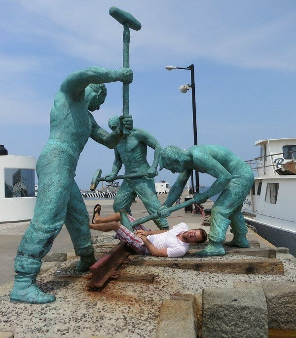 You fu** with us, you get this Funny Sculptures