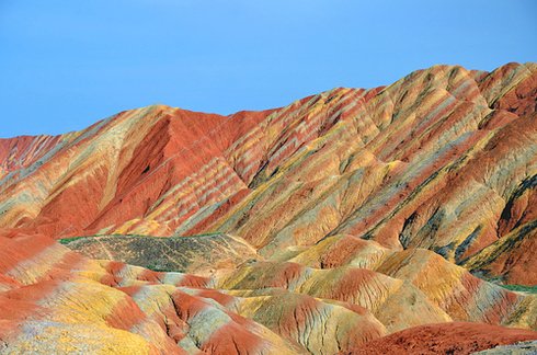 Zhangye Danxia landform in Gansu, China 2 Unusual Places