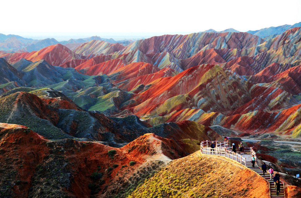 Zhangye Danxia landform in Gansu, China Unusual Places